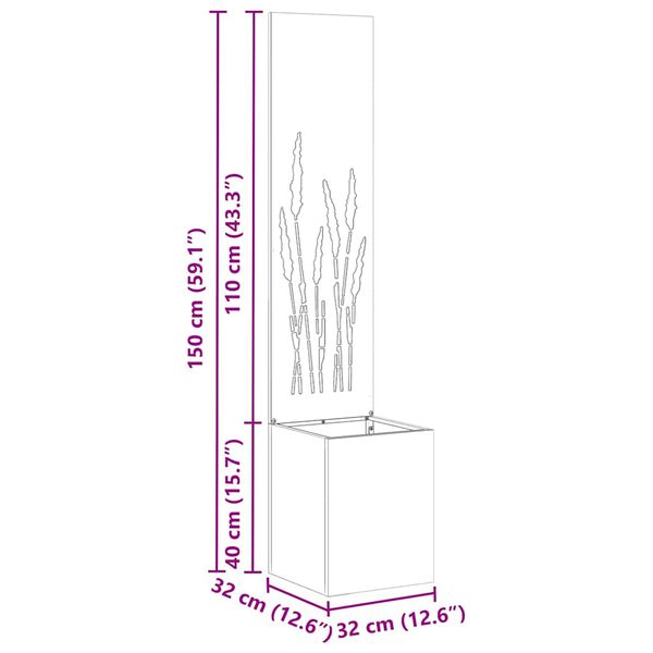 vidaXL &Omicron;&theta;ό&nu;&eta; &Iota;&delta;&iota;&omega;&tau;&iota;&kappa;ό&tau;&eta;&tau;&alpha;&sigmaf; &Kappa;ή&pi;&omicron;&upsilon; &Sigma;&kappa; rusty 32 x 140 &epsilon;&kappa;.