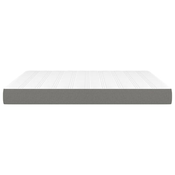 vidaXL Στρώμα με Pocket Springs Σκούρο Γκρι 160x200x20 εκ. Υφασμάτινο
