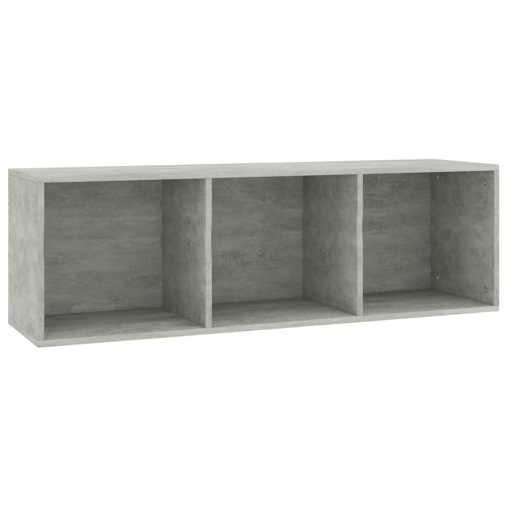 vidaXL Βιβλιοθήκη/Έπιπλο TV Γκρι Σκυροδέματος 36x30x114 εκ Επεξ. Ξύλο