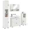 vidaXL Σετ Επίπλων Μπάνιου 4 pcs Γυαλιστερό λευκό 30 x 35 x 192 εκ.