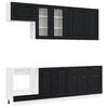 vidaXL &Mu;&omicron;&nu;ά&delta;&alpha; &kappa;&omicron;&upsilon;&zeta;ί&nu;&alpha;&sigmaf; KALMAR 8 pcs &Mu;&alpha;ύ&rho;&omicron; &Epsilon;&pi;&epsilon;&xi;&epsilon;&rho;&gamma;&alpha;&sigma;&mu;έ&nu;&omicron; &Xi;ύ&lambda;&omicron;