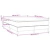 vidaXL Κρεβάτι Boxspring με Στρώμα Λευκό 140x190εκ.από Συνθετικό Δέρμα