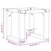 vidaXL Πόδια Τραπεζιού Σαλονιού σε Σχήμα «Ο» 40x40x33 εκ. Ατσάλι