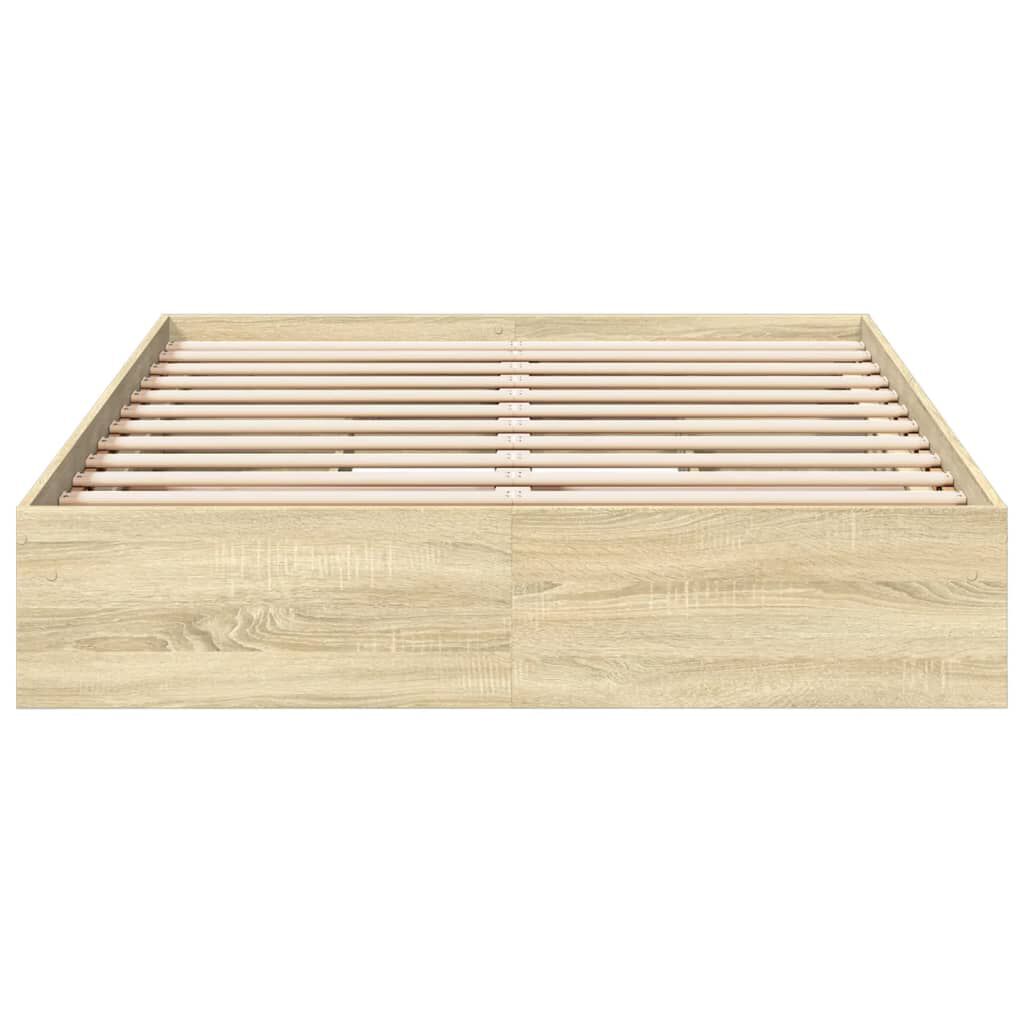 vidaXL Πλαίσιο Κρεβατιού με συρτάρια Sonoma Δρυς 120x190εκ. Επεξ. Ξύλο