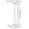 vidaXL Πετσετοκρεμάστρα 23x18x110 εκ. από Μασίφ Ξύλο Πεύκου