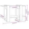 vidaXL Βιβλιοθήκη/Διαχωριστικό Χώρου Λευκό 80 x 30 x 51 εκ.