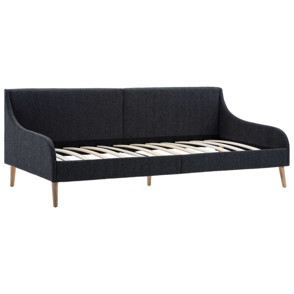 vidaXL Πλαίσιο Daybed Σκούρο Γκρι Υφασμάτινο