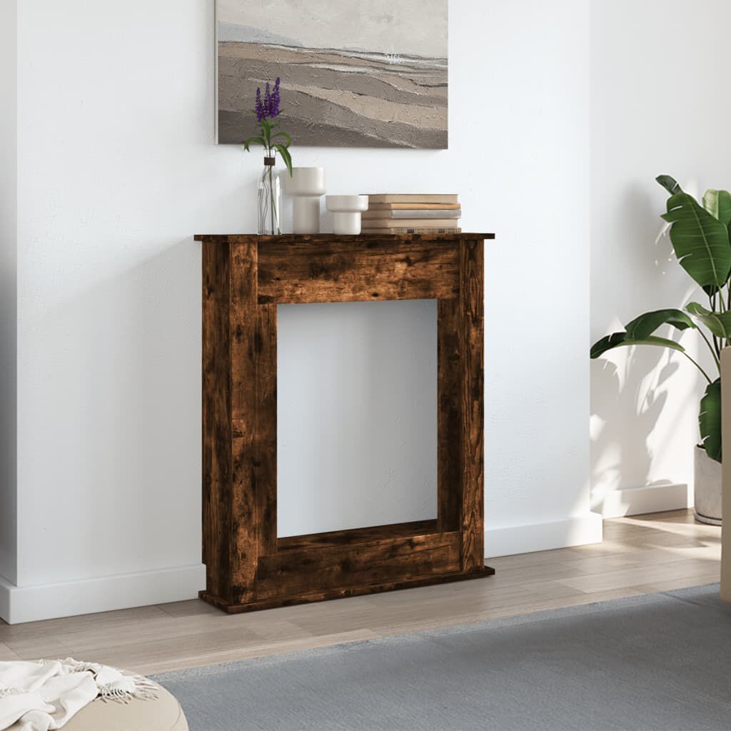 vidaXL Πλαίσιο Τζακιού Καπνιστή Δρυς 75x20x87,5 εκ. από Επεξ. Ξύλο