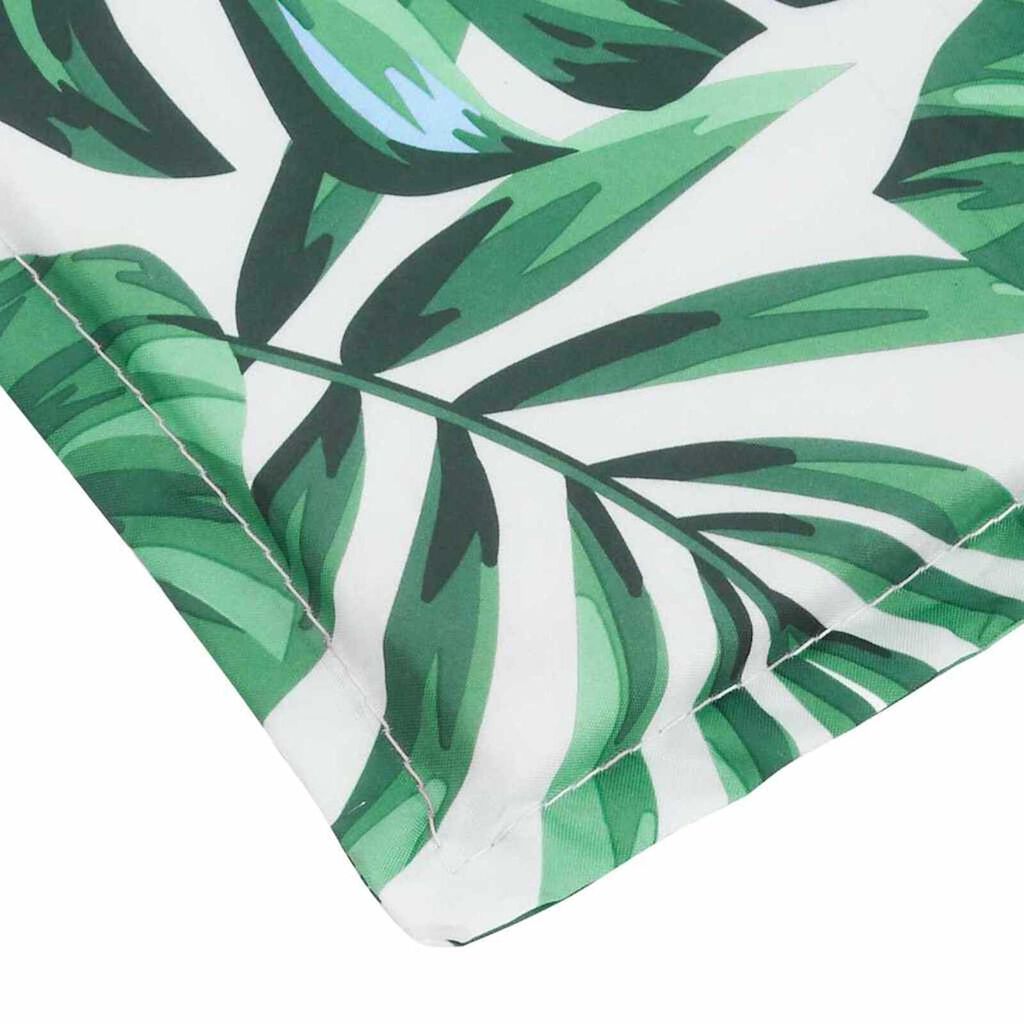 vidaXL Μαξιλάρι Ξαπλώστρας Ήλιου Floral Πράσινο 200 x 70 x 4 εκ.