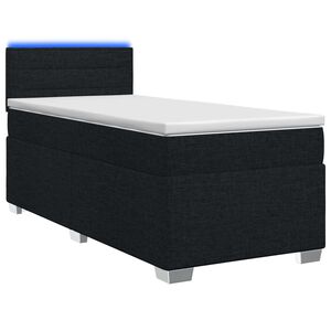 vidaXL &Kappa;&rho;&epsilon;&beta;ά&tau;&iota; Box Spring &mu;&epsilon; &Sigma;&tau;&rho;ώ&mu;&alpha; &kappa;&alpha;&iota; LED &Mu;&alpha;ύ&rho;&omicron; 80 x 200 cm Ύ&phi;&alpha;&sigma;&mu;&alpha;