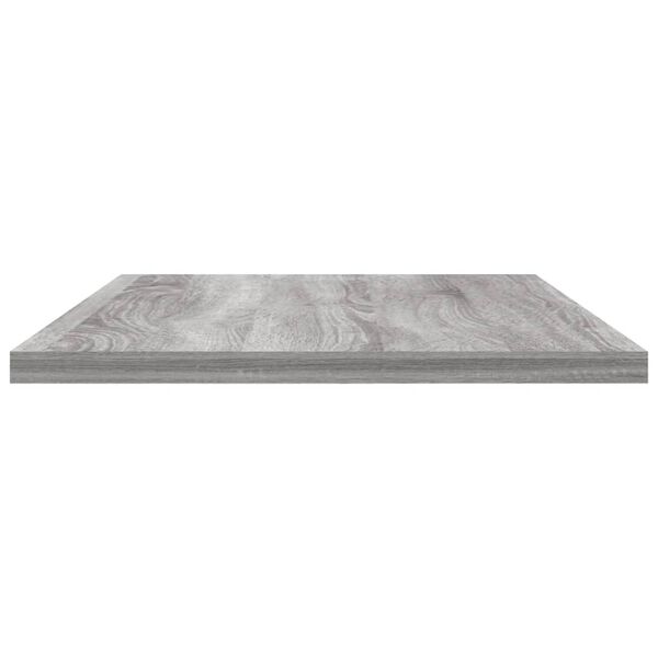vidaXL Ράφια Τοίχου 4 τεμ. Γκρι Sonoma 60x20x1,5 εκ. Επεξεργ. Ξύλο