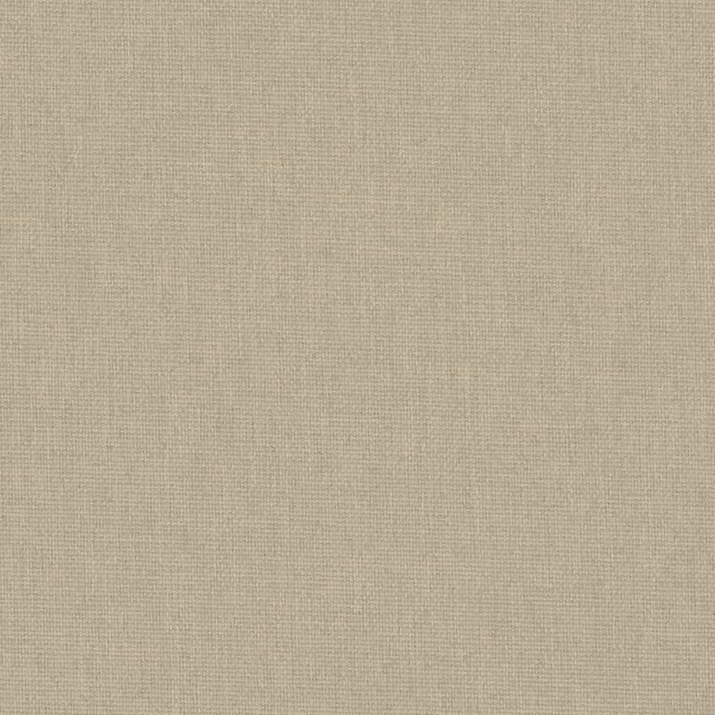 vidaXL Παρκοκρέβατο Βρεφικό Taupe από Λινό Ύφασμα με Στρώμα