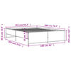 vidaXL Πλαίσιο Κρεβατιού Sonoma Δρυς 160x200 εκ. Επεξ. Ξύλο & Μέταλλο