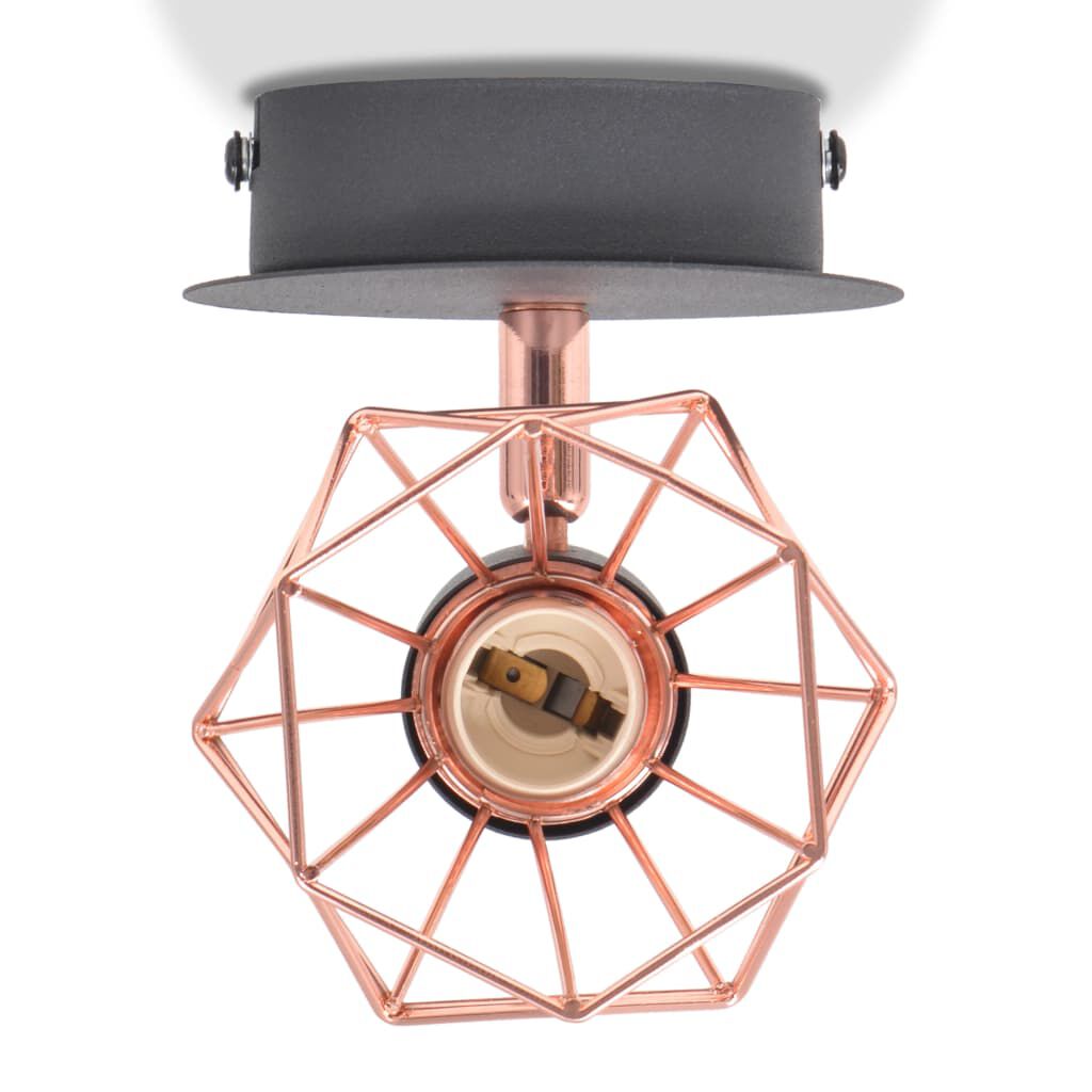 vidaXL Απλίκες Τοίχου 2 τεμ. με 2 Λαμπτήρες LED Filament 8 W