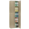 vidaXL Ντουλάπα Γραφείου Sonoma Δρυς 60 x 32 x 190 εκ. από Επεξ. Ξύλο