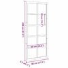 vidaXL Πόρτα αχυρώνα Λευκό 80 x 210 cm Μασίφ ξύλο πεύκου