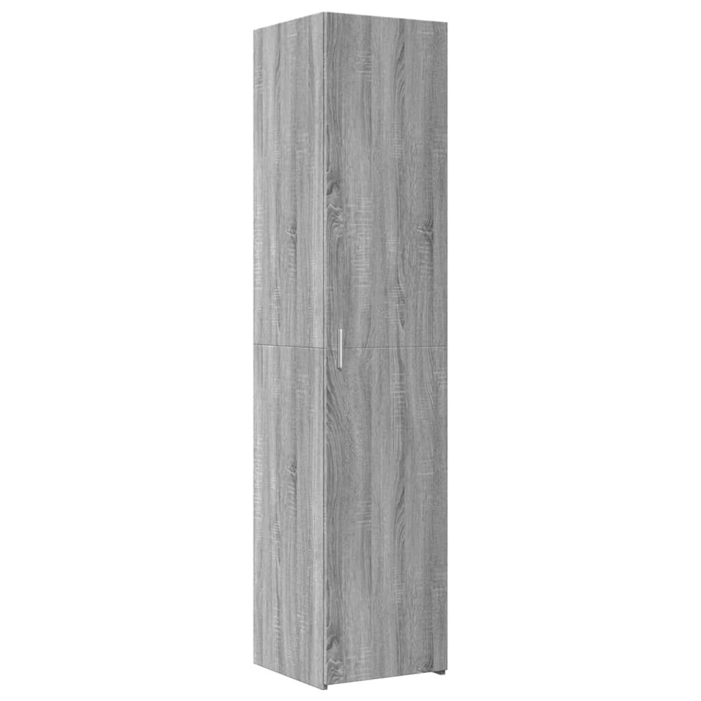 vidaXL Ντουλάπι Γκρι Sonoma 40x42,5x185 εκ. από Επεξεργασμένο Ξύλο