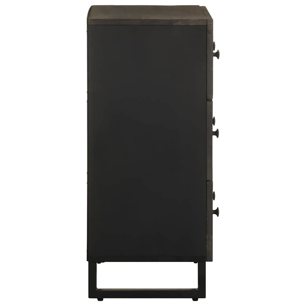 vidaXL Μπουφές Μαύρο 60x33x75 cm Μασίφ Ξύλο Μάνγκο