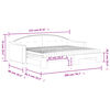 vidaXL Καναπές Κρεβάτι Συρόμενος Σκούρο γκρι 80x200 εκ Ύφασμα Στρώματα