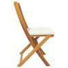 vidaXL Πτυσσόμενη Καρέκλα με μαξιλάρι 4 pcs Λευκό 49 x 57.5 x 92εκ