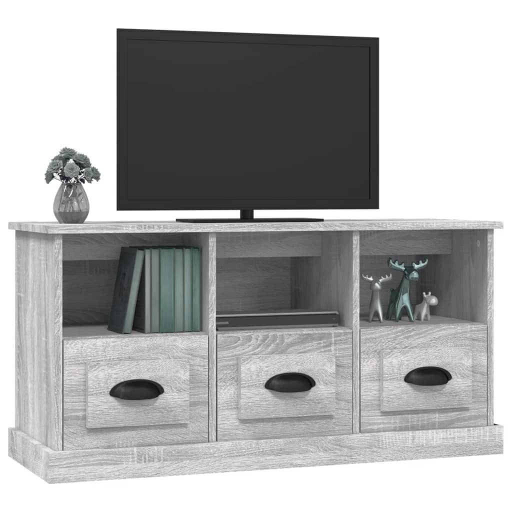 vidaXL Έπιπλο Τηλεόρασης Γκρι Sonoma 100x35x50 εκ. Επεξεργασμένο Ξύλο