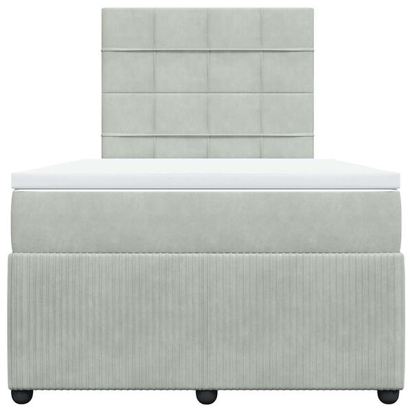vidaXL &Kappa;&rho;&epsilon;&beta;ά&tau;&iota; Boxspring &mu;&epsilon; &Sigma;&tau;&rho;ώ&mu;&alpha; &Alpha;&nu;&omicron;&iota;&chi;&tau;ό &Gamma;&kappa;&rho;&iota; 120x200 &epsilon;&kappa;. &Beta;&epsilon;&lambda;&omicron;ύ&delta;&iota;&nu;&omicron;