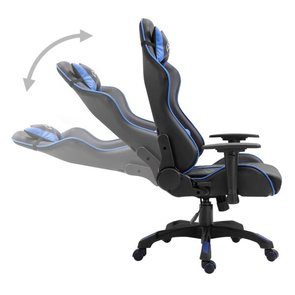 vidaXL Καρέκλα Gaming Μπλε από Συνθετικό Δέρμα