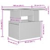 vidaXL Σετ Καναπέ Κήπου με αποθήκευση 7 pcs Καφέ Πολυ ράταν