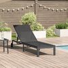 vidaXL Ήλιο-κρεβάτι 1-πρόσωπο Μαύρο 60 x 200 x 27εκ συνθετικό ρατάν