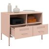 vidaXL Έπιπλο Τηλεόρασης Ροζ 68x39x50,5 εκ. από Χάλυβα