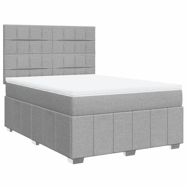 vidaXL &Kappa;&rho;&epsilon;&beta;ά&tau;&iota; Boxspring &mu;&epsilon; &Sigma;&tau;&rho;ώ&mu;&alpha; &Alpha;&nu;&omicron;&iota;&chi;&tau;ό &Gamma;&kappa;&rho;&iota; 140x200 &epsilon;&kappa;. &Upsilon;&phi;&alpha;&sigma;&mu;ά&tau;&iota;&nu;&omicron;