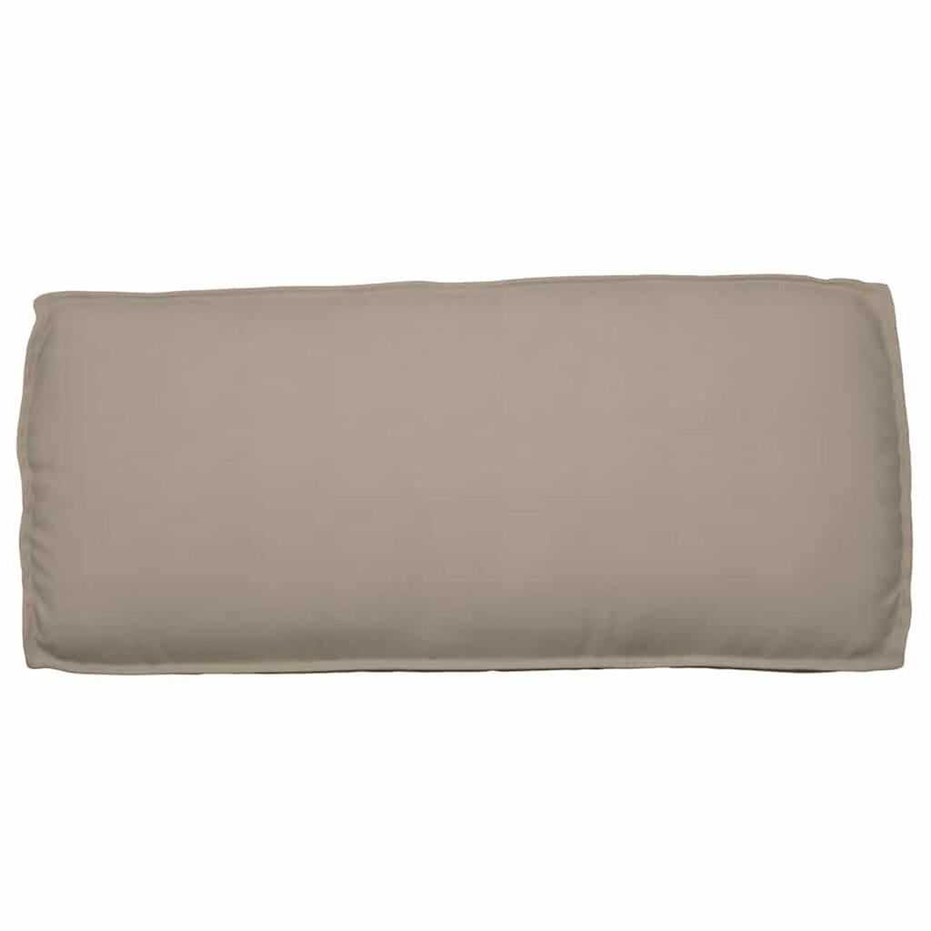 vidaXL Μαξιλάρι παλέτας για κάθισμα / πλάτη Taupe 120 x 50 x 12 εκ.