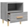 vidaXL Κομοδίνο Γκρι Sonoma 40 x 35 x 47 εκ.