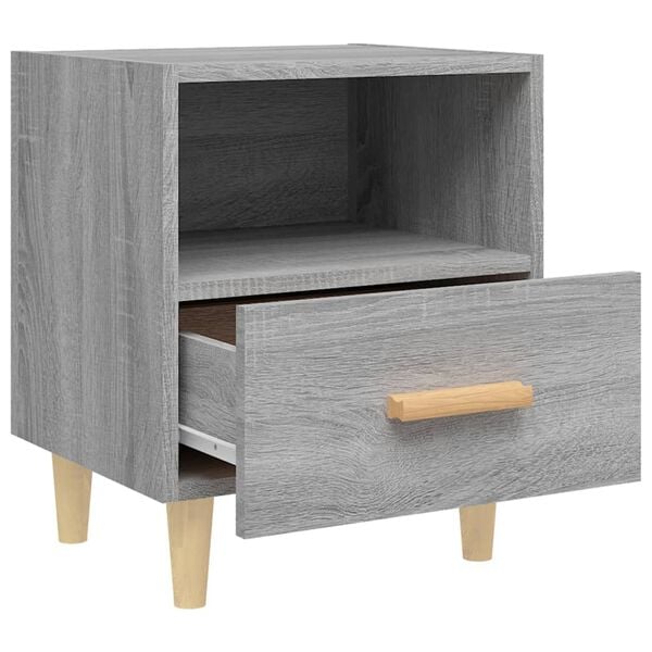 vidaXL Κομοδίνο Γκρι Sonoma 40 x 35 x 47 εκ.