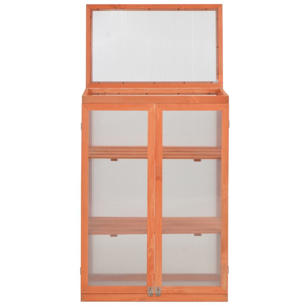 vidaXL Θερμοκήπιο 75 x 47 x 109 εκ. Ξύλινο