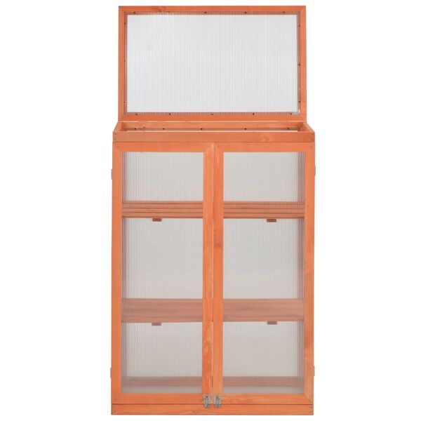 vidaXL Θερμοκήπιο 75 x 47 x 109 εκ. Ξύλινο