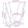 vidaXL Ράφι Καυσόξυλων Ανθρακί 69,5x35x81 εκ. Χάλυβας ψυχρής έλασης