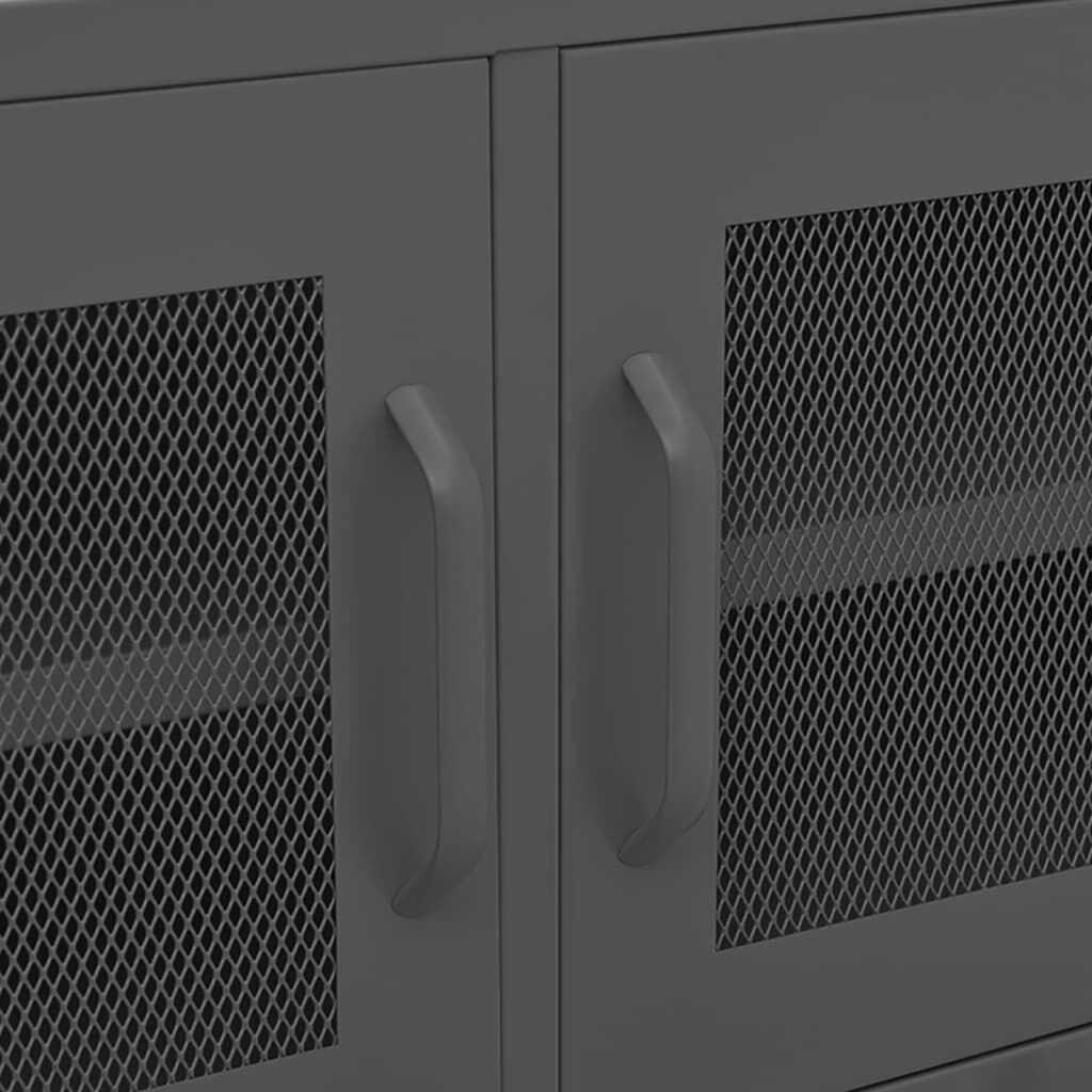 vidaXL Έπιπλο Τηλεόρασης Ανθρακί 105x35x50 εκ. από Ατσάλι