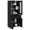 vidaXL Highboard &mu;&epsilon; &sigma;&upsilon;&rho;&tau;ά&rho;&iota; 2 pcs &Mu;&alpha;ύ&rho;&eta; &Omicron;&xi;&upsilon;ά &Sigma;ύ&nu;&theta;&epsilon;&tau;&omicron; &Xi;ύ&lambda;&omicron; &kappa;&alpha;&iota; &Gamma;&upsilon;&alpha;&lambda;ί