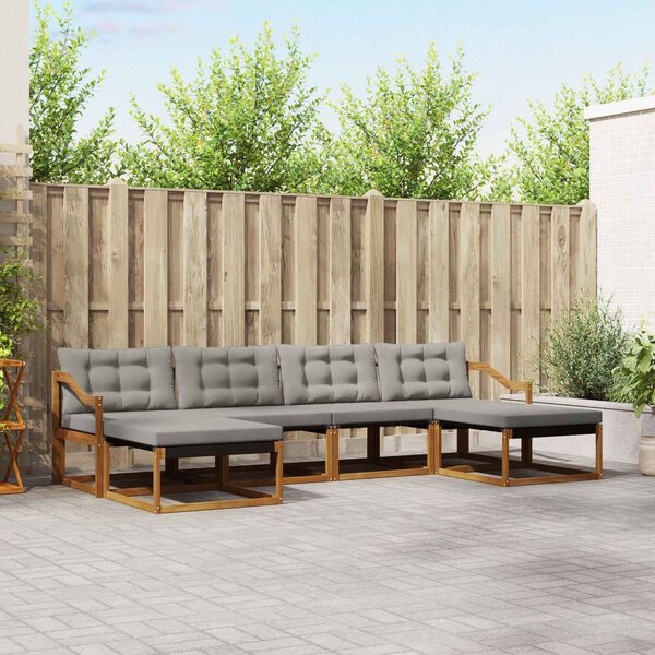 vidaXL &Sigma;&epsilon;&iota;&rho;ά &Kappa;&alpha;&nu;&alpha;&pi;έ &Epsilon;&xi;&omega;&tau;&epsilon;&rho;&iota;&kappa;&omicron;ύ 6 pcs &Phi;&upsilon;&sigma;&iota;&kappa;ό &kappa;&alpha;&iota; &Alpha;&nu;&omicron;&iota;&chi;&tau;ό &Gamma;&kappa;&rho;&iota;