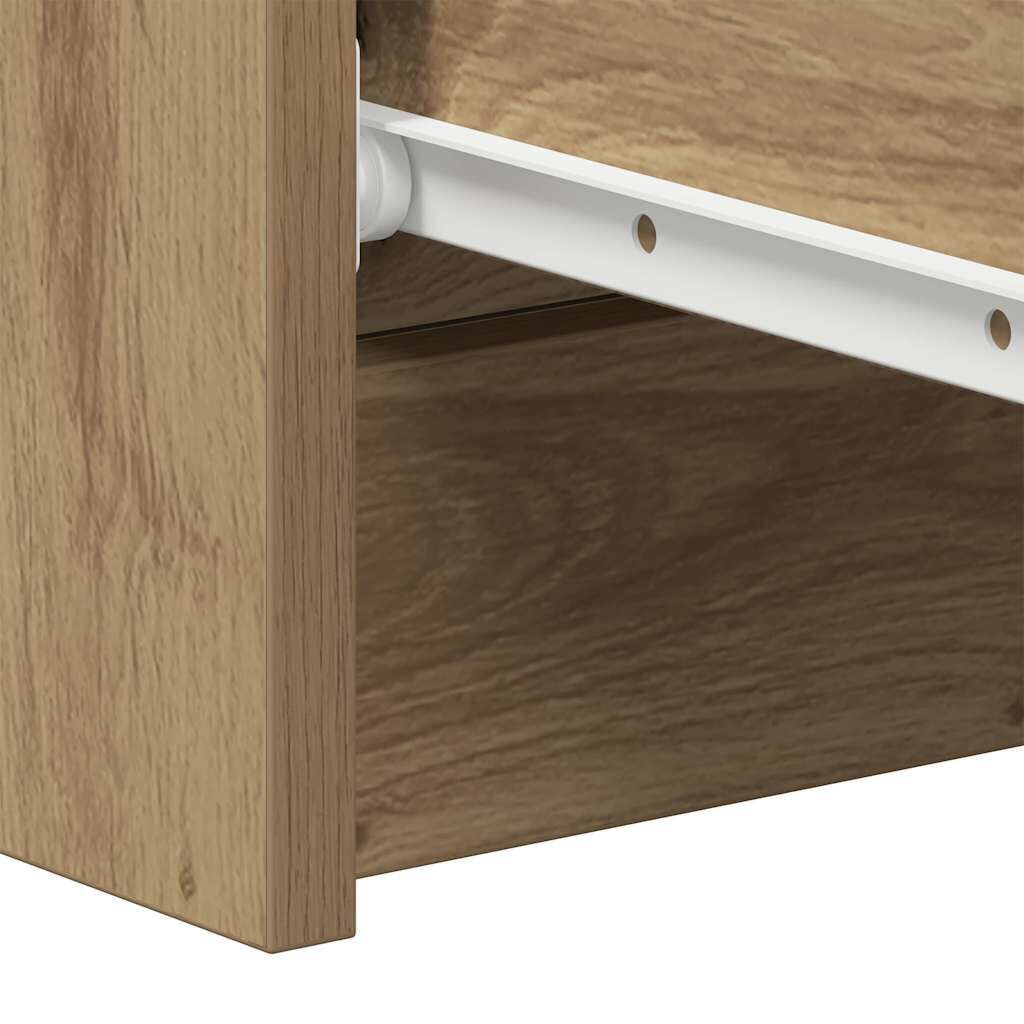vidaXL Μπουφές Τεχνίτης Δρυς 60x35x98,5 εκ Ξύλο μηχανής