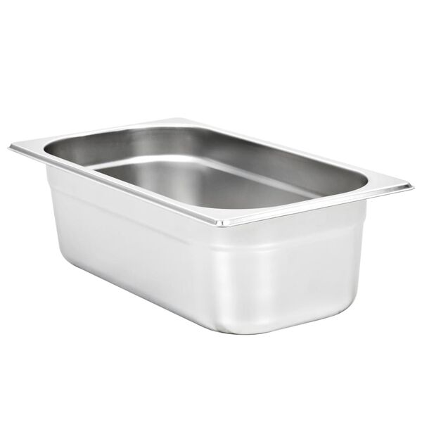vidaXL Λεκάνες Gastronorm 8 τεμ. GN 1/3 100 χιλ. από Ανοξείδωτο Ατσάλι