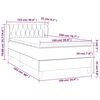 vidaXL &Kappa;&rho;&epsilon;&beta;ά&tau;&iota; Boxspring &mu;&epsilon; &Sigma;&tau;&rho;ώ&mu;&alpha; &Sigma;&kappa;&omicron;ύ&rho;&omicron; &Pi;&rho;ά&sigma;&iota;&nu;&omicron; 100x200&epsilon;&kappa;. &Beta;&epsilon;&lambda;&omicron;ύ&delta;&iota;&nu;&omicron;