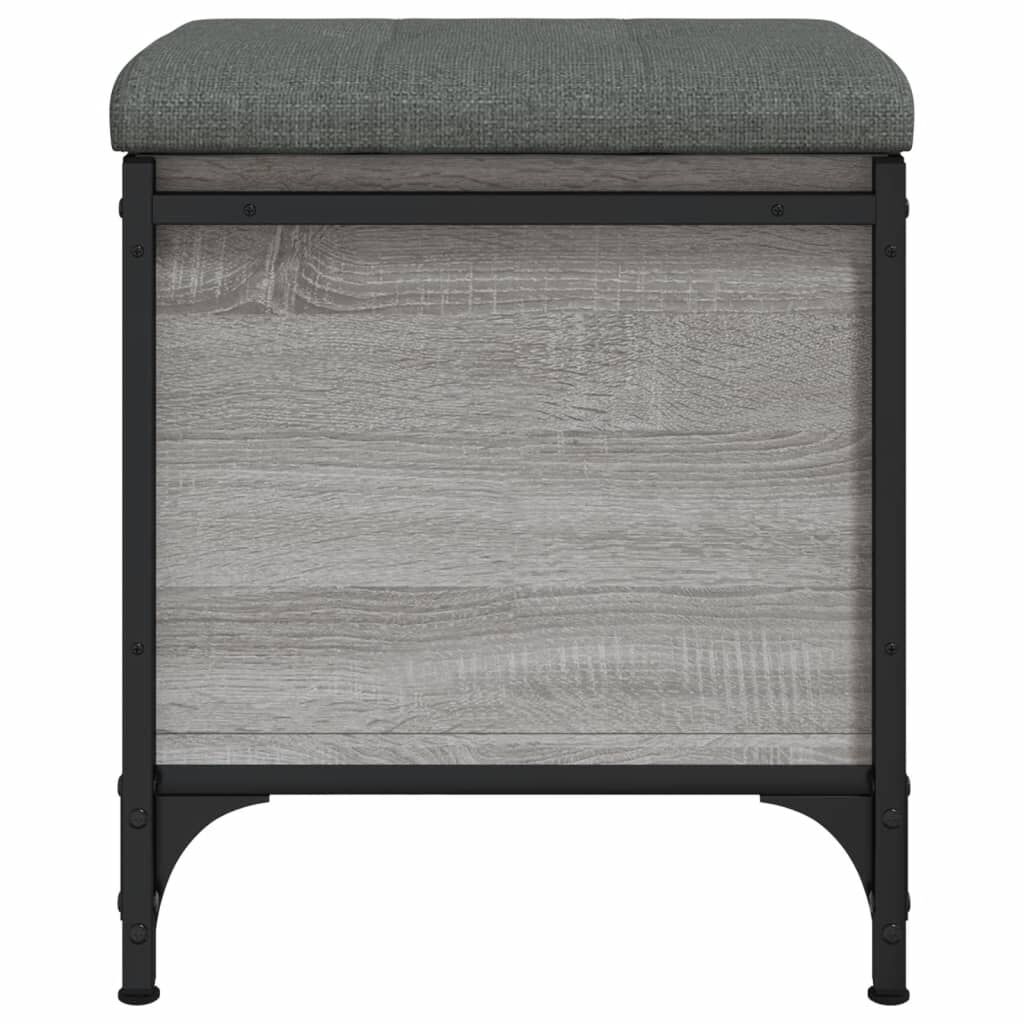 vidaXL Παγκάκι Αποθήκευσης Γκρι Sonoma 42x42x45 εκ. Επεξεργασμένο Ξύλο
