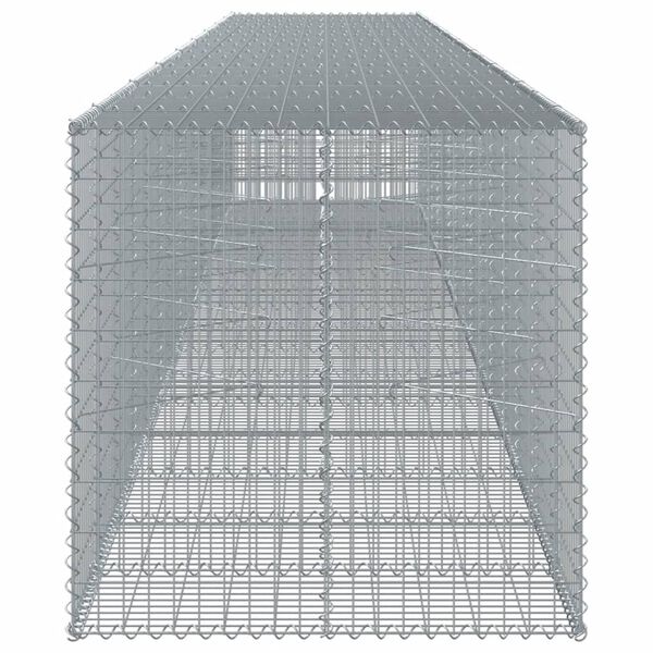 vidaXL Συρματοκιβώτιο με Κάλυμμα 850x100x100εκ από Γαλβανισμένο Χάλυβα