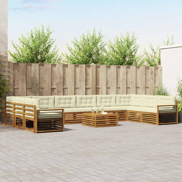 vidaXL &Sigma;&epsilon;&tau; &Kappa;&alpha;&nu;&alpha;&pi;έ 11 pcs &Phi;&upsilon;&sigma;&iota;&kappa;ό &kappa;&alpha;&iota; &Kappa;&rho;έ&mu;&alpha; &Sigma;&tau;&epsilon;&rho;&epsilon;ό &Xi;ύ&lambda;&omicron; &Alpha;&kappa;&alpha;&kappa;ί&alpha;&sigmaf;