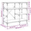 vidaXL Ραφιέρα Κουζίνας Γκρι Sonoma 90x40x84 εκ. Επεξ. Ξύλο/Μέταλλο
