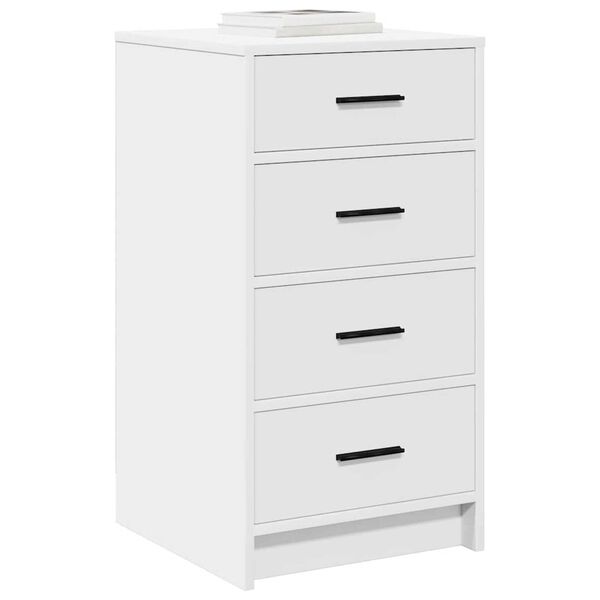 vidaXL Πλαϊνό γραφείο Λευκό 40 x 41 x 75 εκ Επεξεργασμένο ξύλο