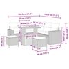vidaXL Σετ Καναπέ Κήπου 8 pcs Γκρι συνθετικό ρατάν
