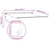 vidaXL Σκελετός Τέντας Λευκό 2.5 x 2 m
